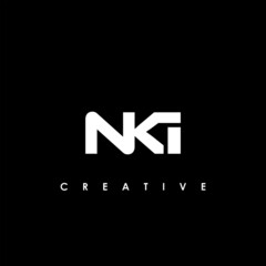 NKI Letter Initial Logo Design Template Vector Illustration
