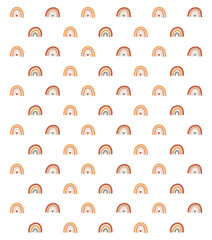 Rainbow boho pattern, abstract rainbow vector, nursery vector, abstract kids illustration, boho child design, modern print, vector illustration