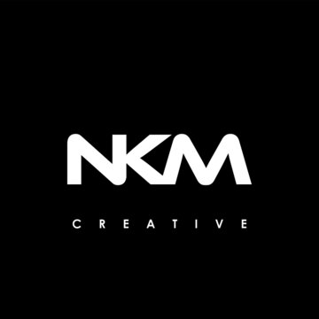 NKM Letter Initial Logo Design Template Vector Illustration