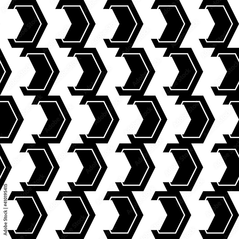 Poster black and white pattern. octahedron pattern vector.