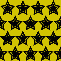Yellow background and stars pattern.