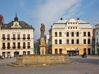 Fototapeta na wymiar Market Square in Cieszyn. Poland