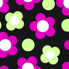 Floral seamless pattern. Hand drawn. For textile, wallpapers, print, wrapping paper. Vector stock illustration.