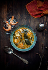soup with shrimp