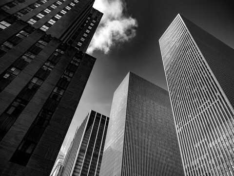 city skycrapers old and new