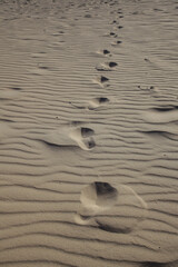 footprints in the sand