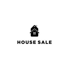 Price Tag Label Sale Buy Icon House Apartment Real Estate Business logo design