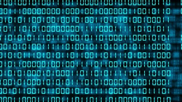 Technical environment programming, binary code in the future. Modern technology hex code concept. 3D render of a digital abstract background. Cryptocurrency and bitcoin concept