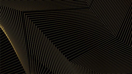 Modern black gold wave background design