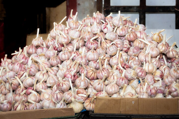 Knoblauch auf dem Markt