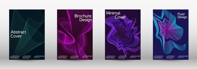 Modern design template. A set of modern abstract covers.