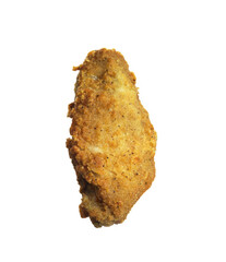 piece of chicken isolated on white