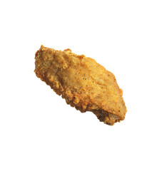 fried chicken piece isolated