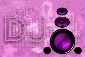 Music Studio DJ Speaker Background