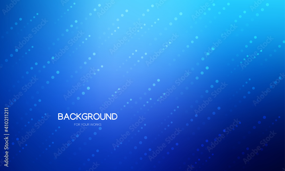 Poster blue gradient abstract background vector illustration with soaring circle dots.