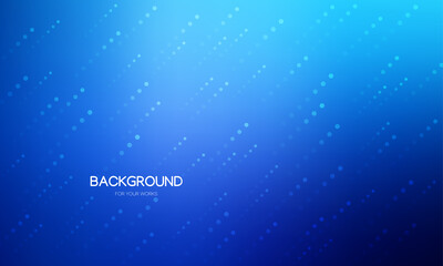 Blue gradient abstract background vector illustration with soaring circle dots.