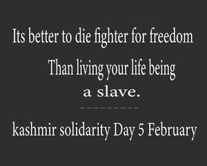 Celebrating kashmir day 2021 banner and poster concept