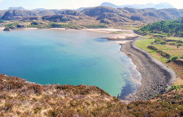 Gruinard Bay, Wester Ross wearing it's Mediterranean coat. 