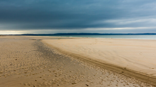 Nairn Beach empty and tranquil