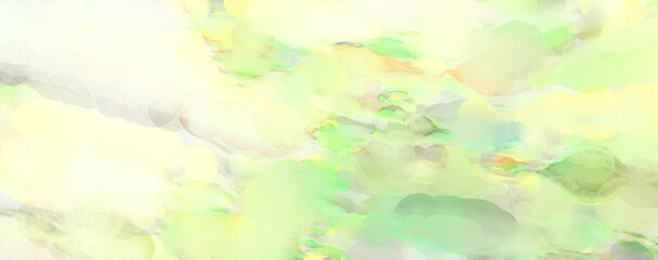 Fototapeta premium Watercolor abstract painting with pastel colors for poster, wall art, banner, card, book cover or packaging. Modern painting of soothing brush strokes resembling alcohol inks.