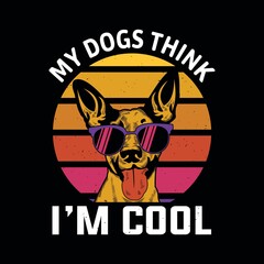 Dog T-Shirt - Dog Vector - Dog Illustration