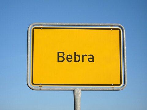 Ortsschild Bebra