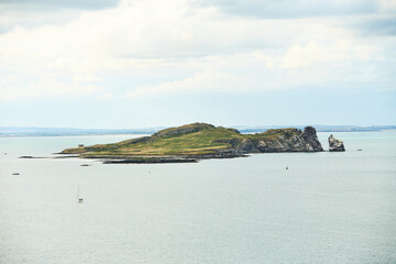 Lambay Island in the Irish Sea. Landscapes of Ireland.