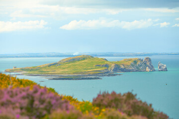Lambay Island in the Irish Sea. Landscapes of Ireland.