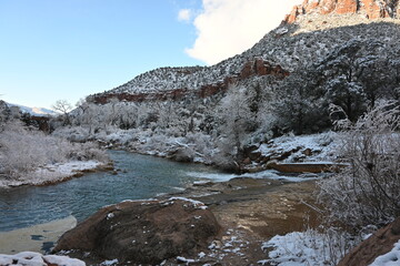 winter in the mountains