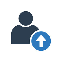 user upload icon sign symbol	