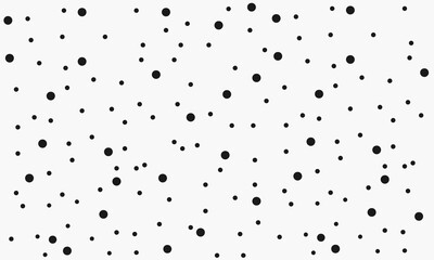 Seamless monochrome polka dot pattern. Dotted background.