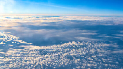 Clouds in nature, high angle view