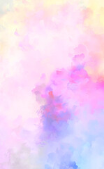 Artistic abstract background. Texture painted wallpaper. Creative illustration with strokes of paint. Brush pattern painting.