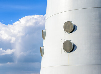 water tower in the sky