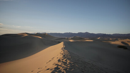 Fototapeta na wymiar sand dunes in Death Valley