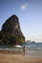 woman on the beach