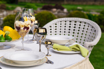 Richly decorated Banquet table