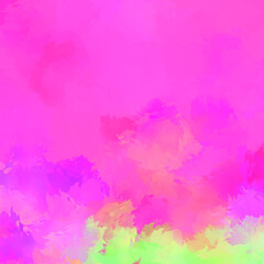 Wall art. Unique and creative illustration. Brush stroked painting. Abstract background of colorful brush strokes. Brushed vibrant wallpaper. Painted artistic creation.
