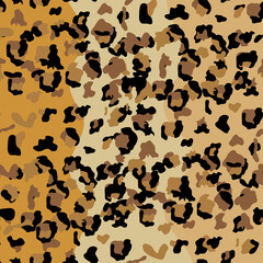 Leopard seamless pattern design illustration background