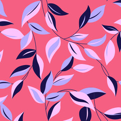 Floral seamless pattern. Hand drawn. For textile, wallpapers, print, wrapping paper. Vector stock illustration.