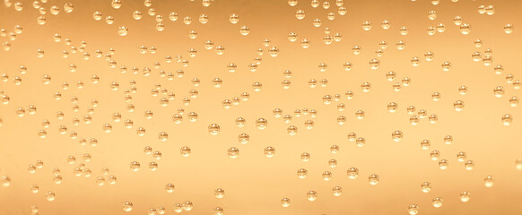 bubbles in water, macro banner
