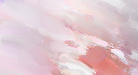 Fototapeta premium Modern brush strokes painting. Watercolor abstract painting with pastel colors. Soft color painted illustration of calming composition for poster, wall art, banner, card, book cover or packaging.