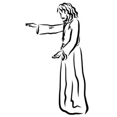 The Lord Jesus Blesses, Heals, or Chooses