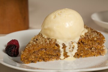 chocolate cake on a plate