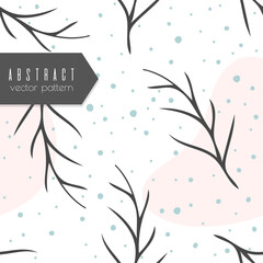 Background floral vector - abstract seamless pattern