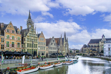 Ghent, Belgium, Graslei quay