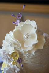 Beautiful Colorful Sweet Wedding Cake Cupcake Decor Closeup Image at Event Space
