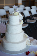 Beautiful Colorful Sweet Wedding Cake Cupcake Decor Closeup Image at Event Space