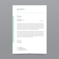 A4 Letterhead Template Vector Design