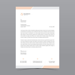 A4 Letterhead Template Vector Design